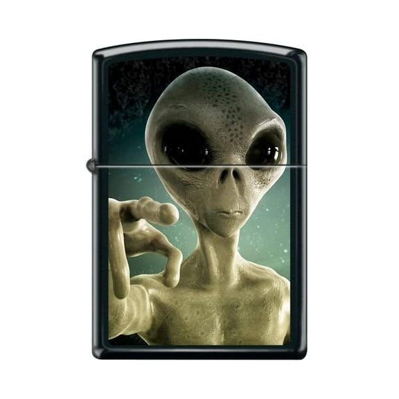 Zippo Lighter - Personalized Message Engraved on Backside Glow in The Dark (Alien #Z5461)
