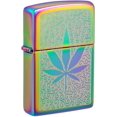 thumbnail image 1 of Zippo Lighter - Personalized Message Engraved on Backside Leaf Smoke 48925, 1 of 9