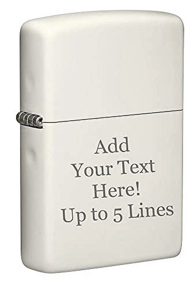Zippo Lighter - Personalized Message Engraved on Backside Unique Colored Windproof Lighter (Glow in The Dark #49193)