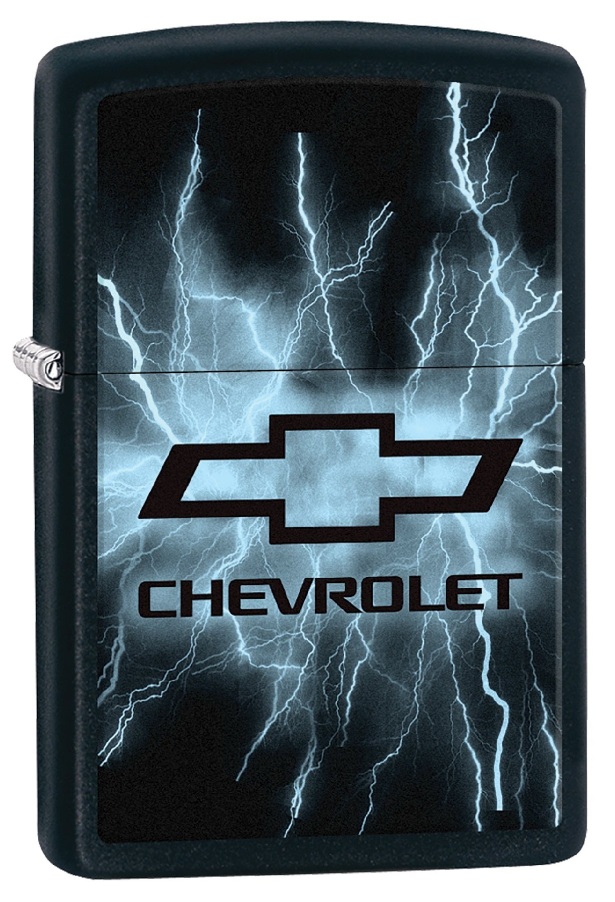 Zippo Lighter - Personalized Message Engraved on Backside for Chevy Chevrolet Windproof Lighter (Black Matte Z477)