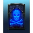 thumbnail image 1 of Zippo Lighter - Personalized Message Engraved on Backside for Skull Windproof Lighter (Pirate Blacklight #Z6034), 1 of 8