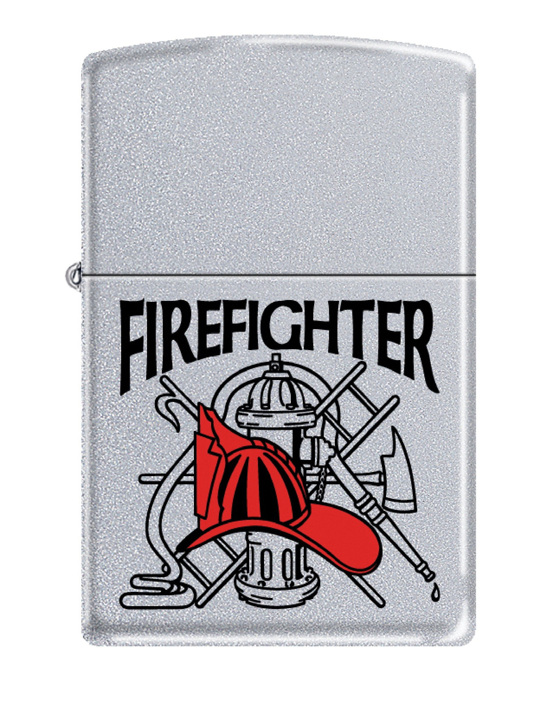 Zippo Lighter - Personalized Message Engraved on Backside for Tradesman or Craftsman Maintenance Worker Specialist (Firefighter #Z278)