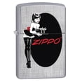thumbnail image 1 of Zippo Lighter: Pin-up Maid - Linen Weave, 1 of 2