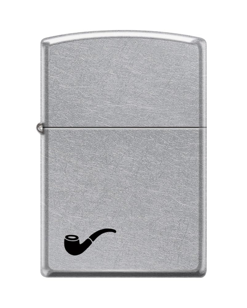 Zippo Lighter- Pipe Design Pipe Insert Windproof Lighter (Pipe Design Street Chrome #Z5548)