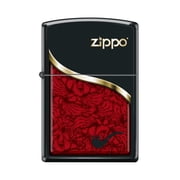 Zippo Lighter- Pipe Design Pipe Insert Windproof Lighter Red Venetian Black Matte #Z5549