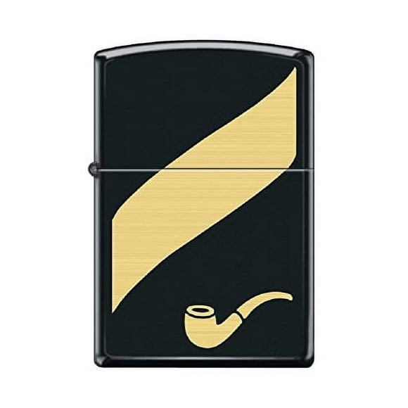 Zippo Lighter- Pipe Design Pipe Insert Windproof Lighter (Street Chrome #Z5548)