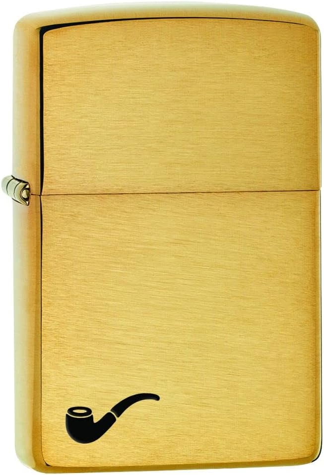Zippo Lighter- Pipe Lighter- Brushed Brass Windproof Lighter #Z5009