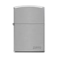 thumbnail image 1 of Zippo Lighter - Pipe Lighter With Logo Brushed Chrome, 1 of 2