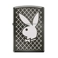 thumbnail image 1 of Zippo Lighter- Playboy Rabbit Head Black Ice Windproof Lighter #Z5294, 1 of 7