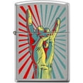 thumbnail image 1 of Zippo Lighter- Rock and Roll Design Pop Art Brushed Chrome Lighter #Z5259, 1 of 6