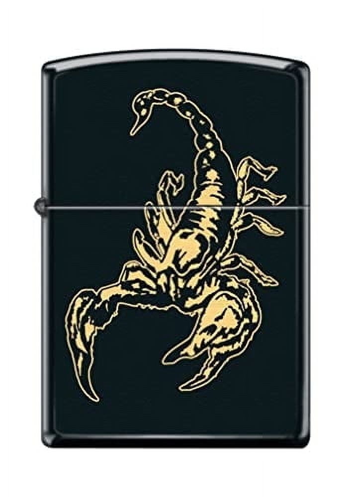 Zippo Lighter- Scorpion Design Black Matte Windproof Lighter #Z5297