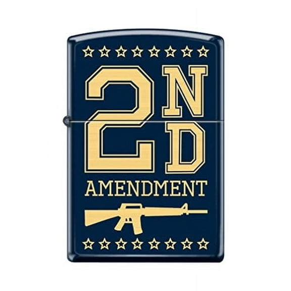 Zippo Lighter - Amendment American Right Navy Matte #Z5295