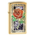thumbnail image 1 of Zippo Lighter: Slim Fusion Rose - High Polish Brass 78750, 1 of 3