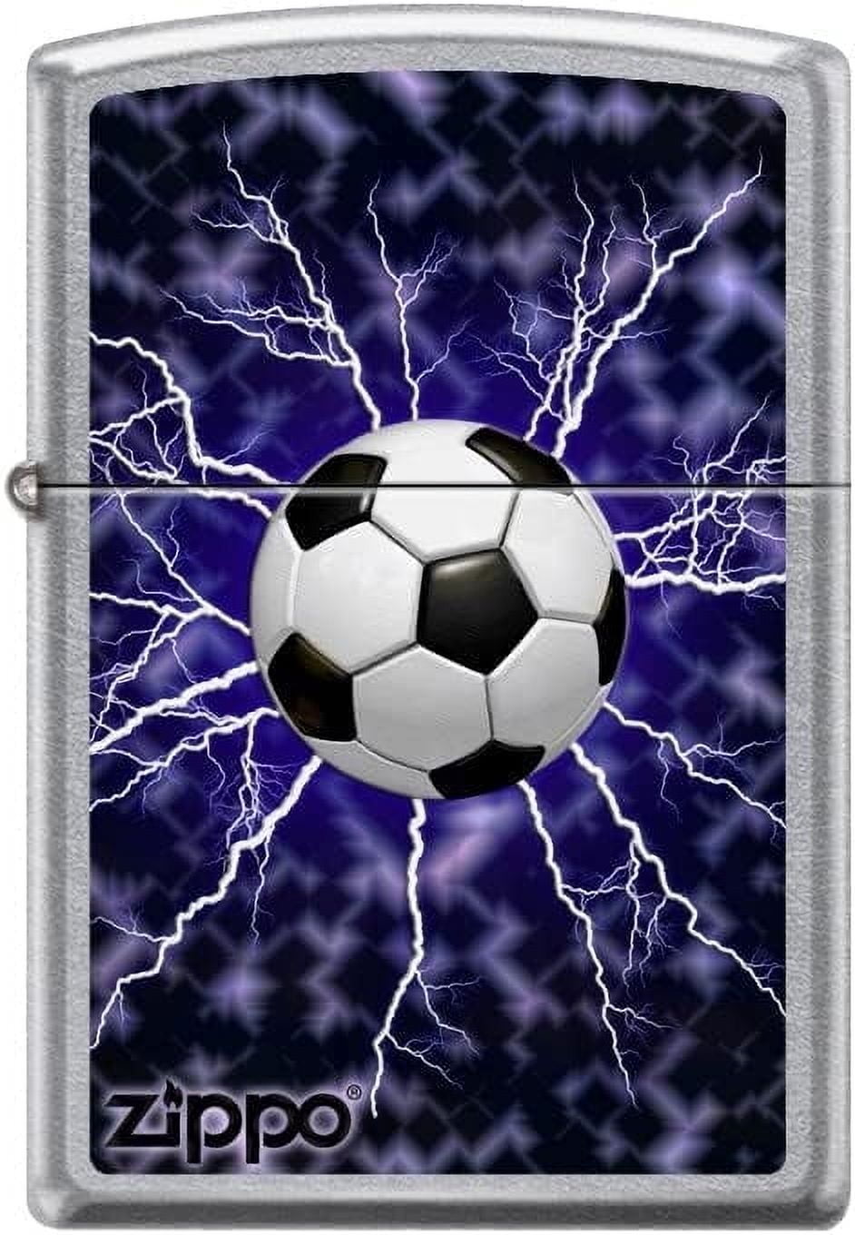 Zippo Lighter-Soccer Ball Lightning Street Chrome Windproof Lighter #Z5395