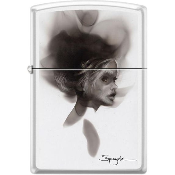 Pro-Cut ZIP-214CI407042 2024 Zippo Steven Spazuk Woman Lighter, White Matte