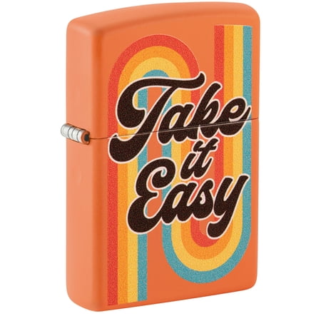 Zippo Lighter: Take it Easy - Orange Matte 48883