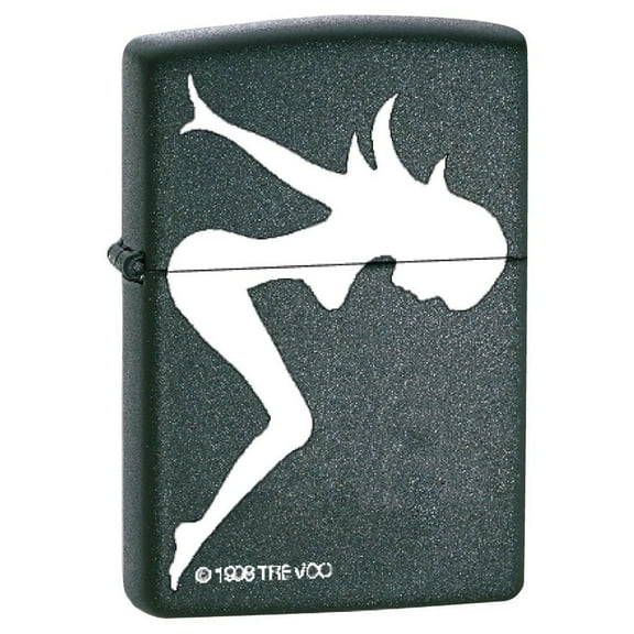 Zippo Lighter - Trucker Babe Black Matte