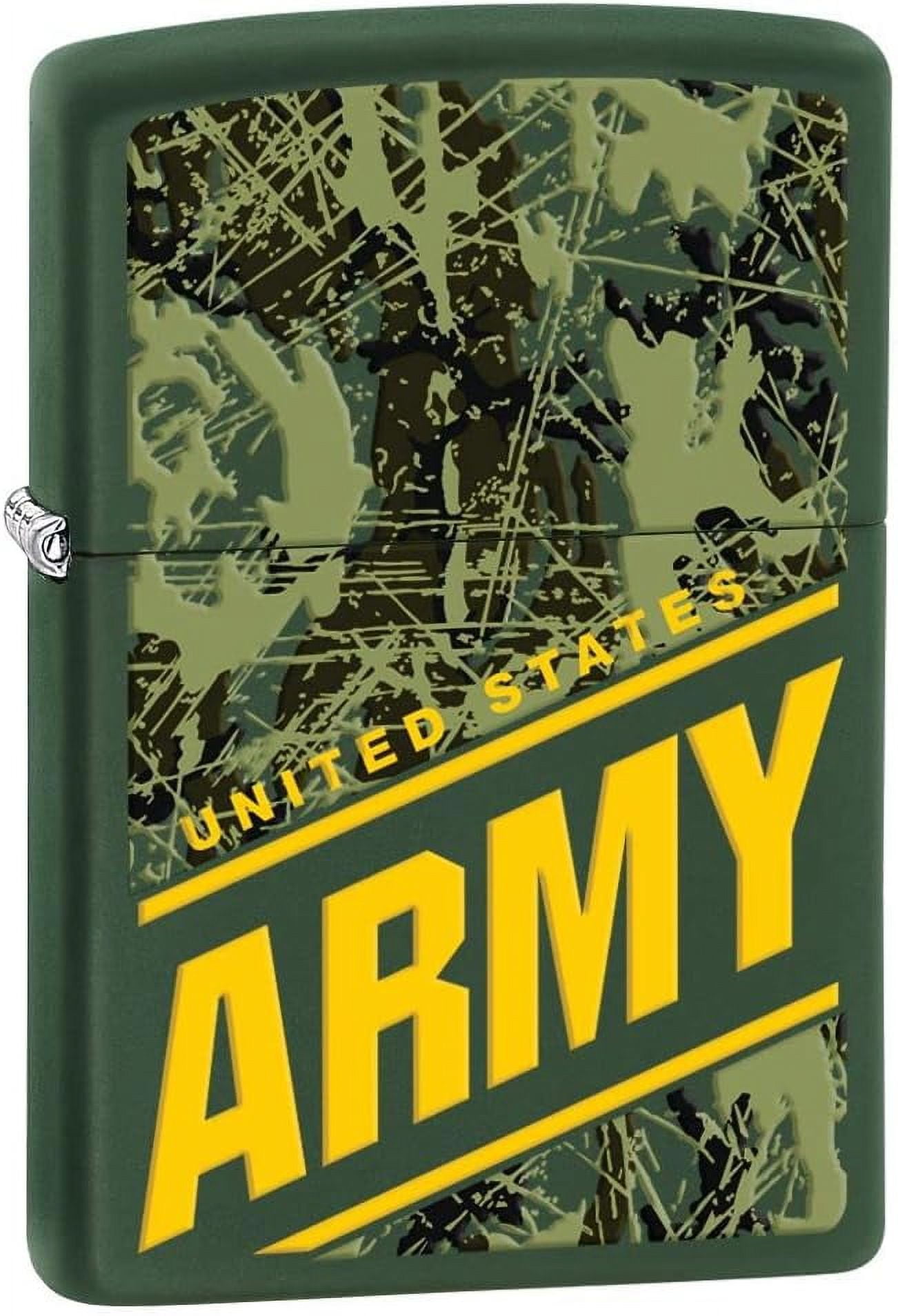 Zippo Lighter- U.S. Army Camouflage Green Matte Windproof Lighter #Z5001