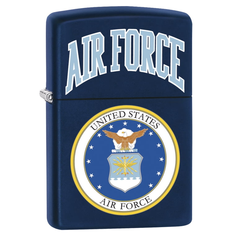 Zippo Lighter: USAF Air Force Logo - Navy Matte 79434 - Walmart.com
