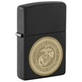 thumbnail image 1 of Zippo Lighter: USMC Marines Logo, Engraved - Black Matte 81256, 1 of 3