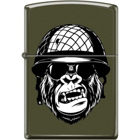 Zippo Lighter - You Want A Piece Of Me? Green Matte