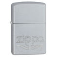 thumbnail image 1 of Zippo Lighter: Zippo Scroll - Satin Chrome 81589, 1 of 1