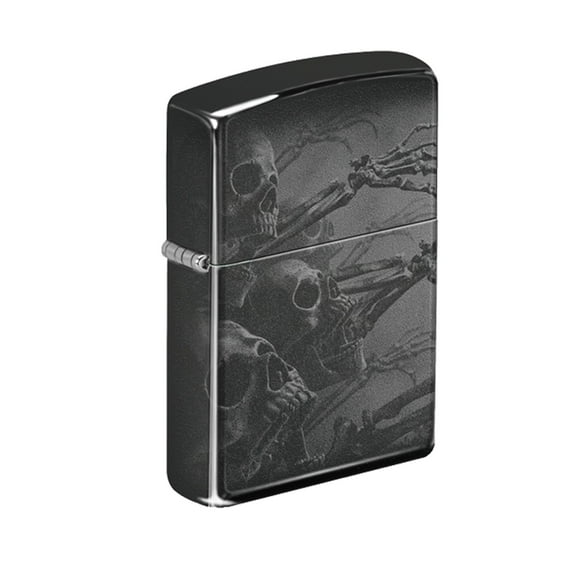 Zippo Lighter - Zombie Skeletons Black Finish