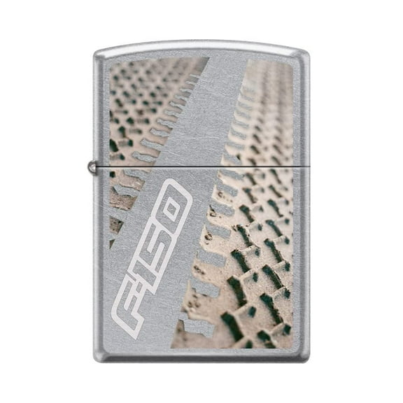 Zippo Lighter -Personalized Customize Message Engrave on Backside for Ford Trucks F150 Tires Tracks Treads Mud Dirt Street Chrome #Z5365