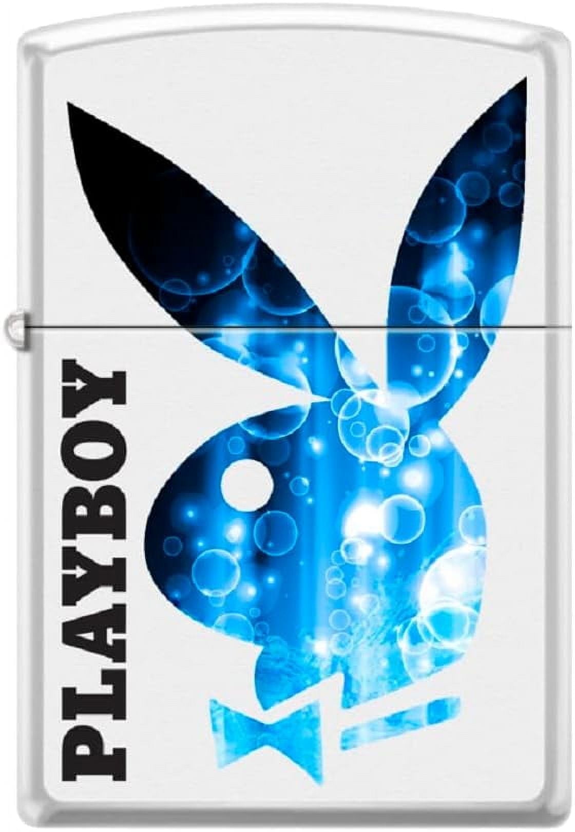 Zippo Lighter -for Playboy Rabbit Head Bunny Blue Water Bubbles Splashes #Z5331