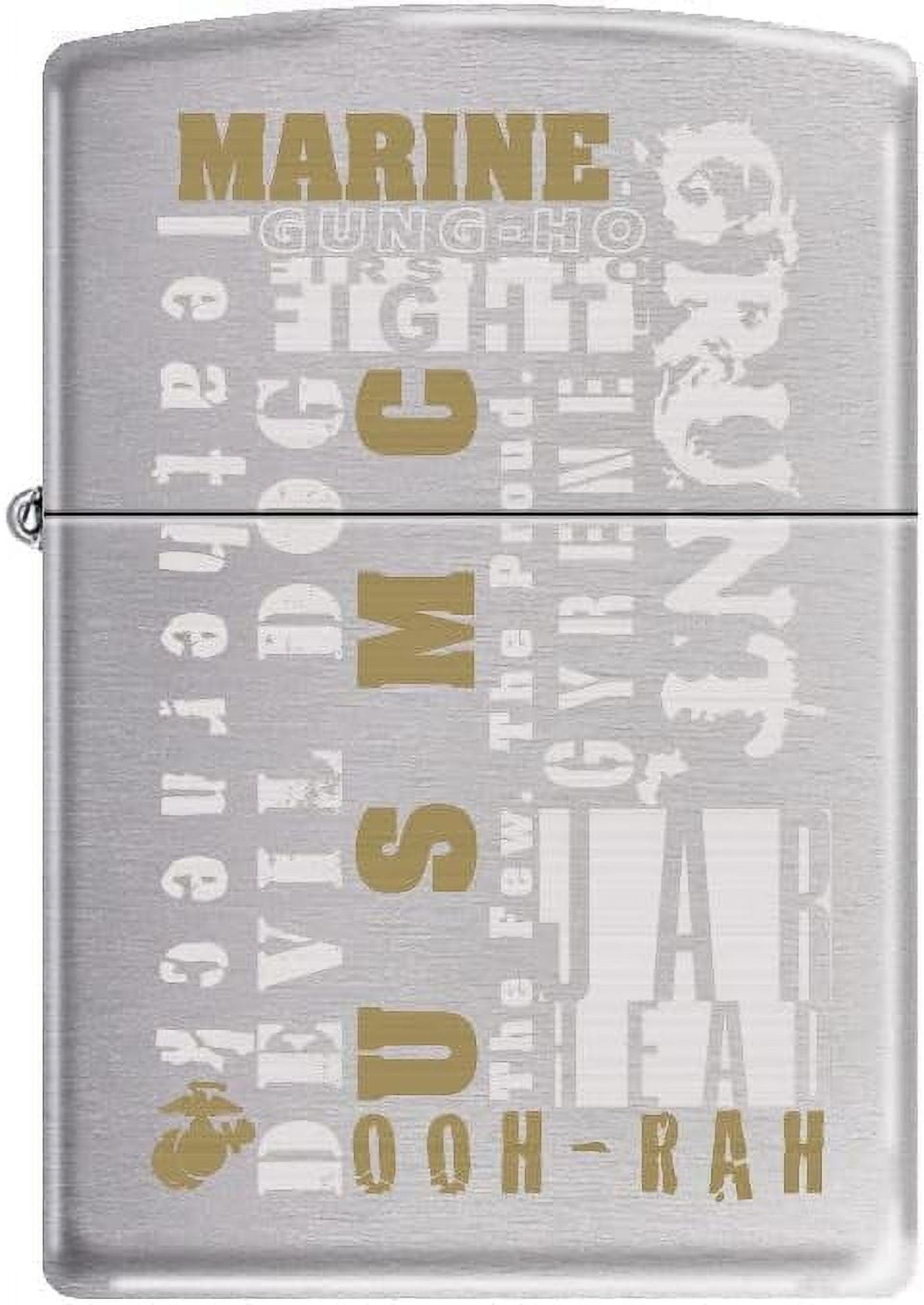 Zippo Lighter -for USMC Ooh-Rah! First to Fight The Few The Proud #Z5346