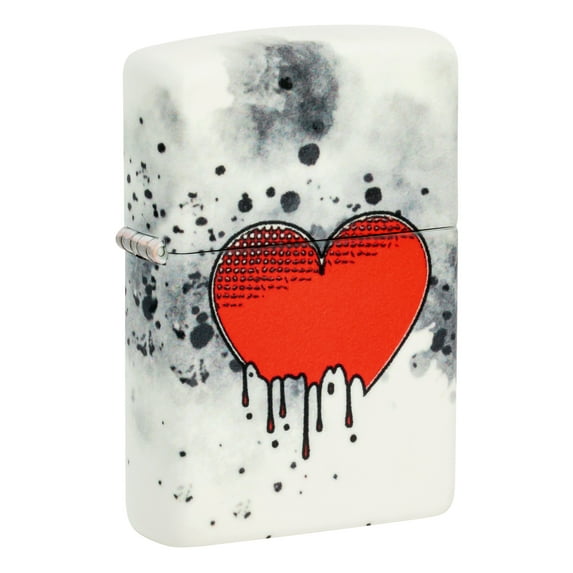 Zippo Love Drip Design 540 Color Glow in the Dark Pocket Lighter