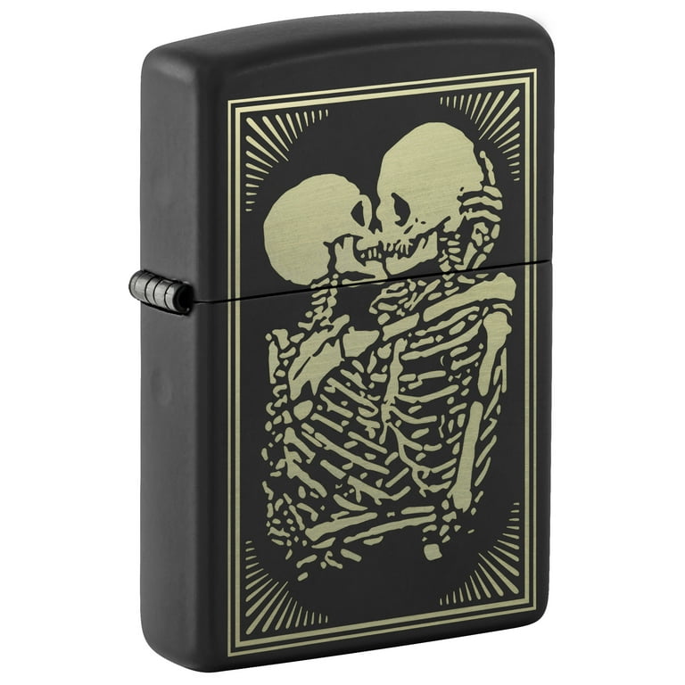 Zippo Skull Lighters Black Matte Tarot The Lovers Matte - Walmart.com