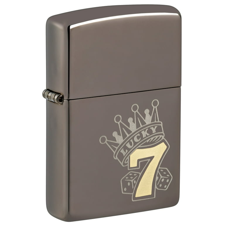 Zippo 48913 Lucky 7 Design Metal Refillable and Windproof Zippo 48913 Lucky 7 Design Metal Refillable and Windproof