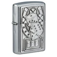thumbnail image 1 of Zippo Lucky 7 Emblem Street Chrome Pocket Lighter, 1 of 6