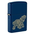 thumbnail image 1 of Zippo Lucky Elephant Design Navy Matte Pocket Lighter, 1 of 6