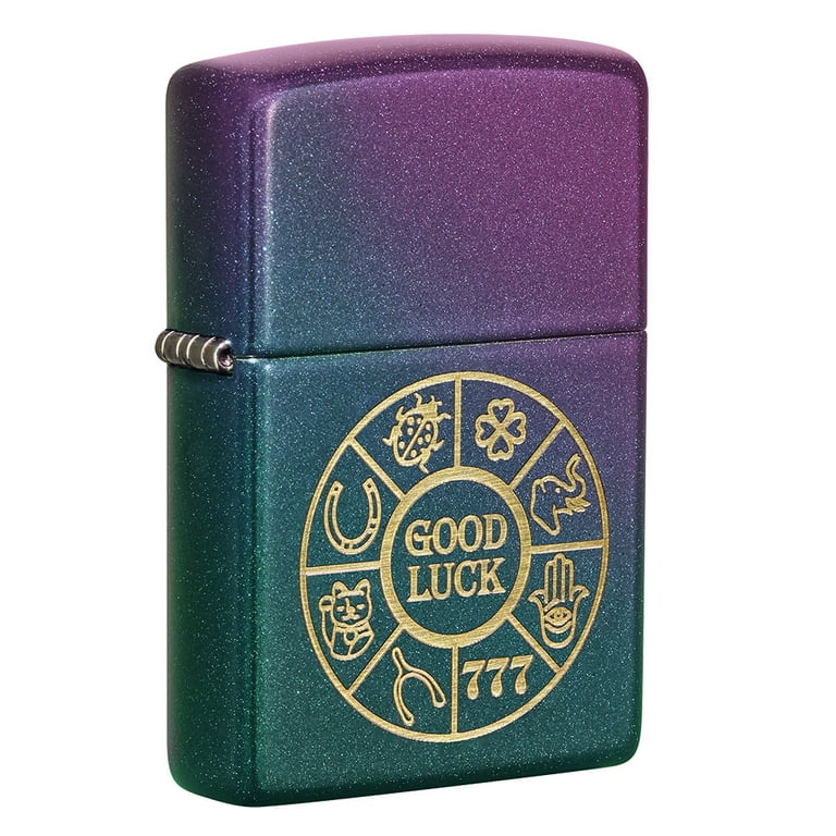ハリズ　Lucky Zippo All Luck Design Street Chrome Windproof Lighter