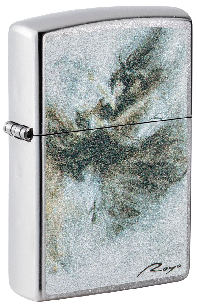 Zippo Luis Royo Design Street Chrome Pocket Lighter