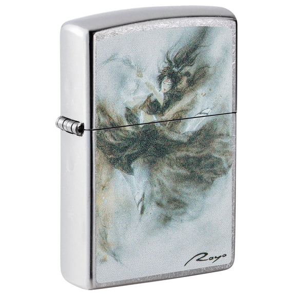 Zippo Luis Royo Design Street Chrome Pocket Lighter