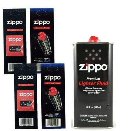 Zippo Manufacturing Company 12 Fl.oz Lighter Fluid with 2 Wick Cards (12 Pack)