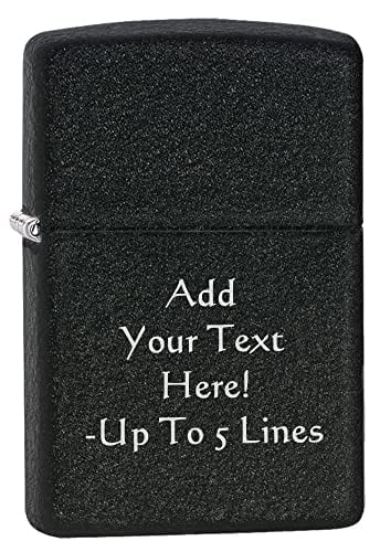 Zippo Matte Colors Pocket Lighter Indoor Outdoor Windproof (Black Crackle 236)