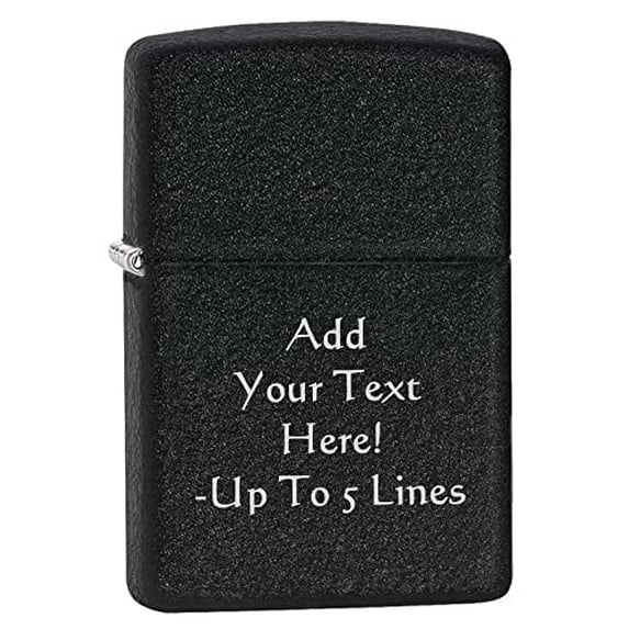 Zippo Matte Colors Pocket Lighter Indoor Outdoor Windproof (Black Crackle 236)
