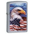 thumbnail image 1 of Zippo Mazzi Freedom Watch Street Chrome Windproof Pocket Lighter, 1 of 2