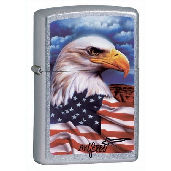 Zippo Mazzi Freedom Watch Street Chrome Windproof Pocket Lighter