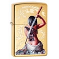 thumbnail image 1 of Zippo Mazzi Dragon Girl High Polish Brass Pocket Lighter, 1 of 18