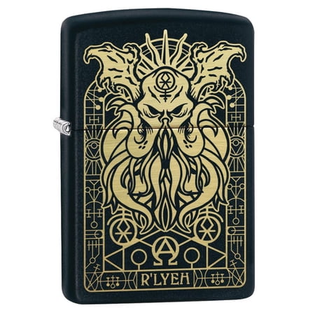 Zippo Monster Design Black Matte Pocket Lighter