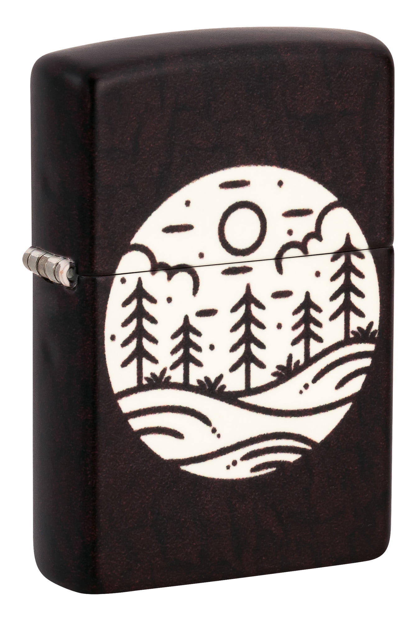 Zippo Moonlit Field Design 540 Color Glow in the Dark Pocket Lighter