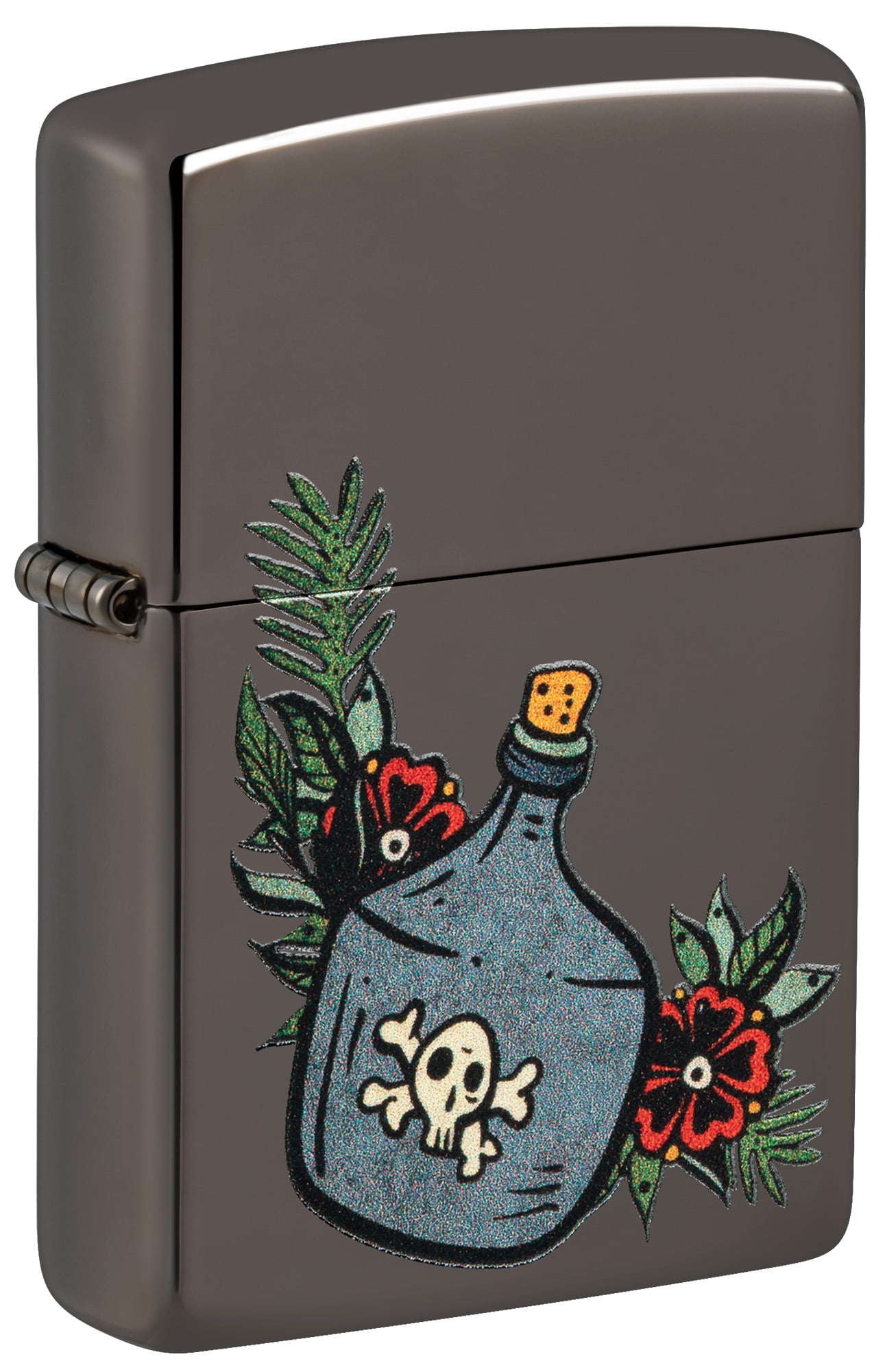 Zippo Moonshine Jug Design Black Ice Pocket Lighter