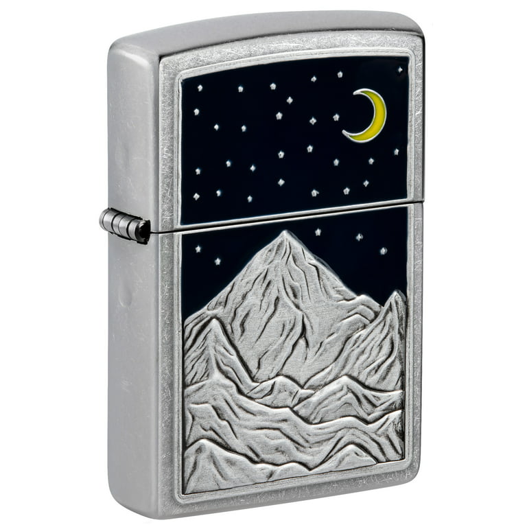 Zippo Mountain Emblem Street Chrome Pocket Lighter - Walmart.com