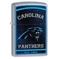 thumbnail image 1 of Zippo NFL Carolina Panthers Street Chrome Pocket Lighter, 1 of 6