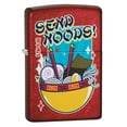 thumbnail image 1 of Zippo Noodle Design Candy Apple Red Pocket Lighter, 1 of 7